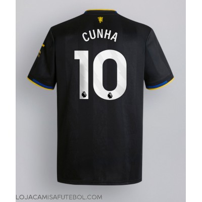 Camisa de Futebol Manchester United Matheus Cunha #10 Equipamento Alternativo 2025-26 Manga Curta Camisa de Futebol Manchester United Matheus Cunha #10 Equipamento Alternativo 2025-26 Manga Curta